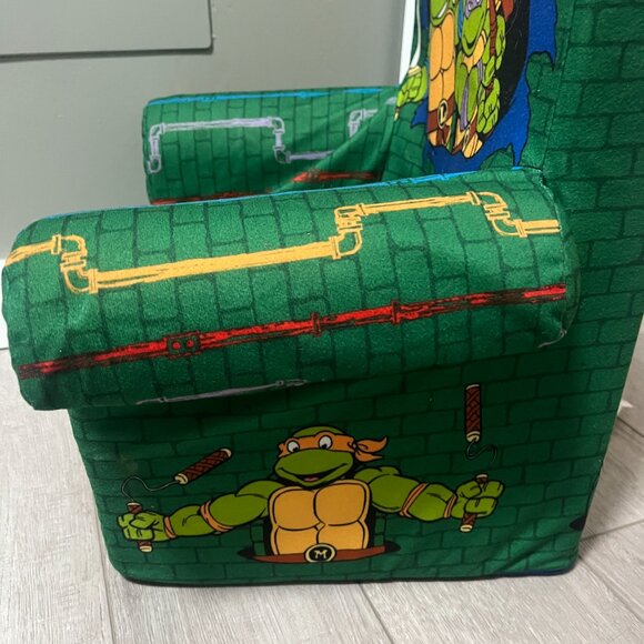 TMNT Teenage Mutant Ninja Turtles Kids Chair Vintage Foam 21" x 17.5" vintage - Picture 7 of 16